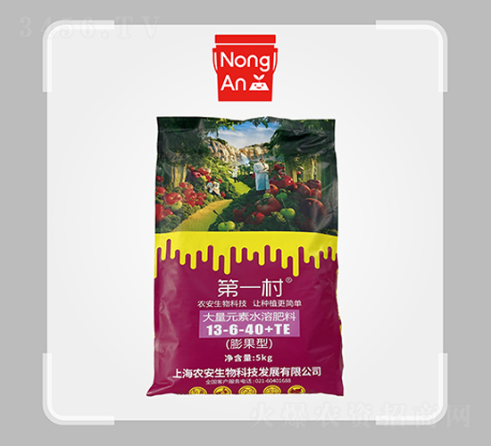 膨果型大量元素水溶肥料13-6-40+TE-第一村-農(nóng)安生物