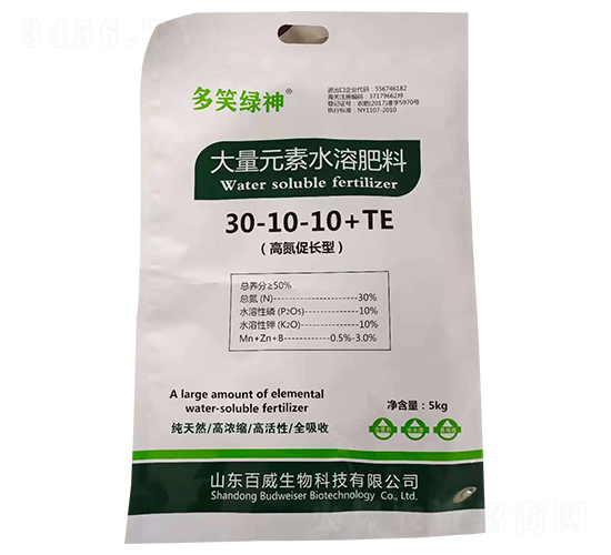 大量元素水溶肥料30-10-10+TE-多笑綠神