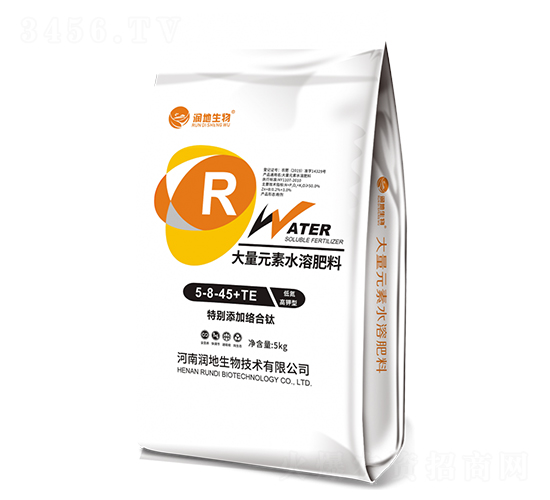 大量元素水溶肥料5-8-45+TE-著色肥-潤(rùn)地生物