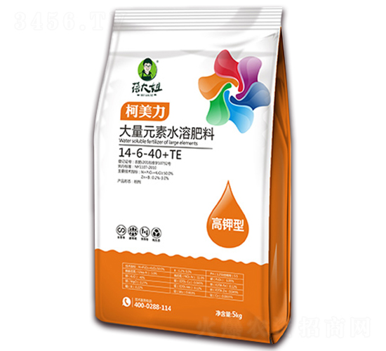 高鉀型大量元素水溶肥料14-6-40+TE-柯美力-蓓大姐