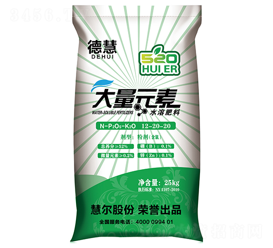 大量元素水溶肥料12-20-20（粉劑）-德慧-慧爾