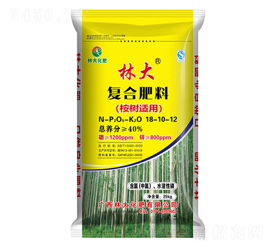 桉樹(shù)適用復(fù)合肥料18-10-12-林大化肥