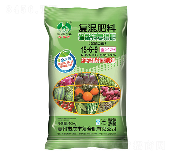 硫酸鉀復混肥15-6-9-復混肥料-萬稼青-慶豐