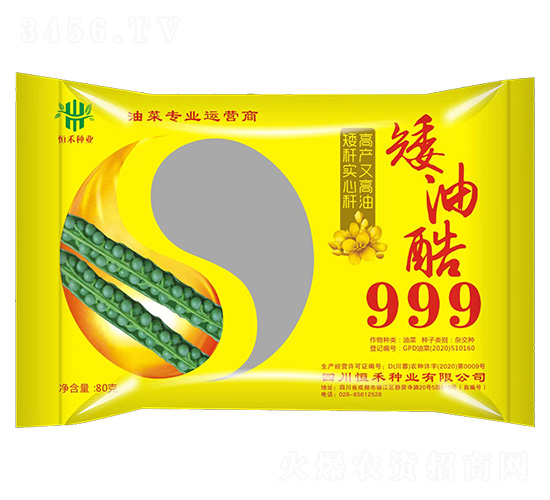 油菜種子-矮油酷999-恒禾種業(yè)