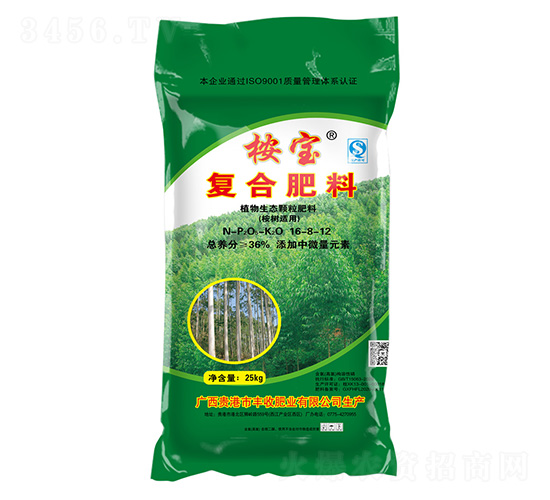 桉樹適用植物生態(tài)顆粒復合肥料16-8-12-桉寶-豐收肥業(yè)