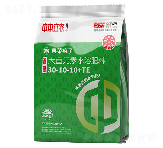 復酶大量元素水溶肥料30-10-10+TE-果菜瘋子-中本立農(nóng)