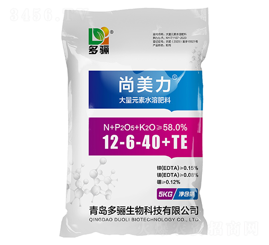 大量元素水溶肥料12-6-40+TE-尚美力-多驪