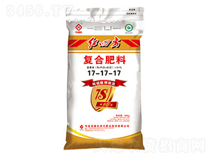 40kg純硫酸鉀復(fù)合肥料17-17-17+7S-紅四方